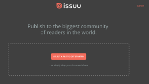 Using issuu convert pdf to flipbook online