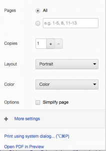 To create a PDF of your blog post or web content, Print File, then View as PDF